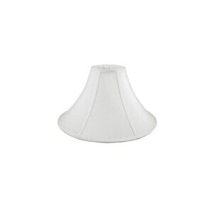 Round Coolie Bell Lampshade in White 25"